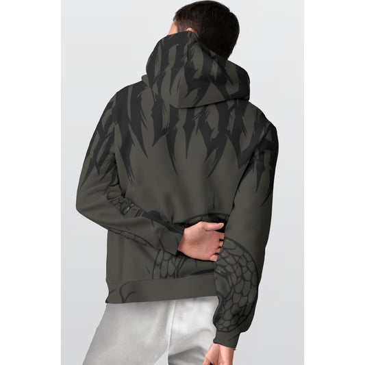 All-Over Print Men's Thicken Pullover Hoodie MH0004