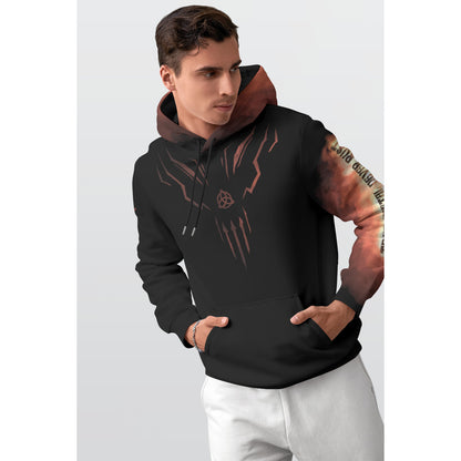 All-Over Print Men's Thicken Pullover Hoodie MH0018