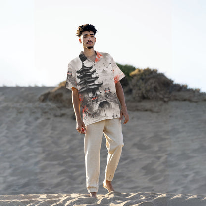 All-Over Print Men's Hawaiian Shirt With Button Closure - MSII00002