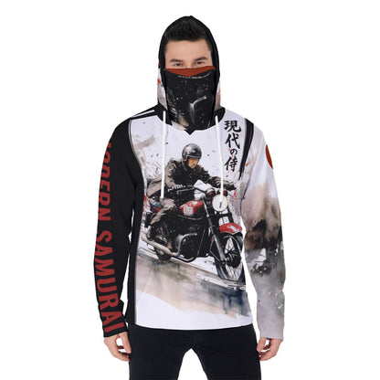 All-Over Print Men's Pullover Hoodie With Mask MHM00005