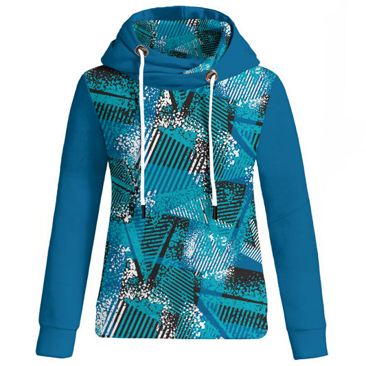 Women's Lightweight Hoodie Patchwork style WHP0037