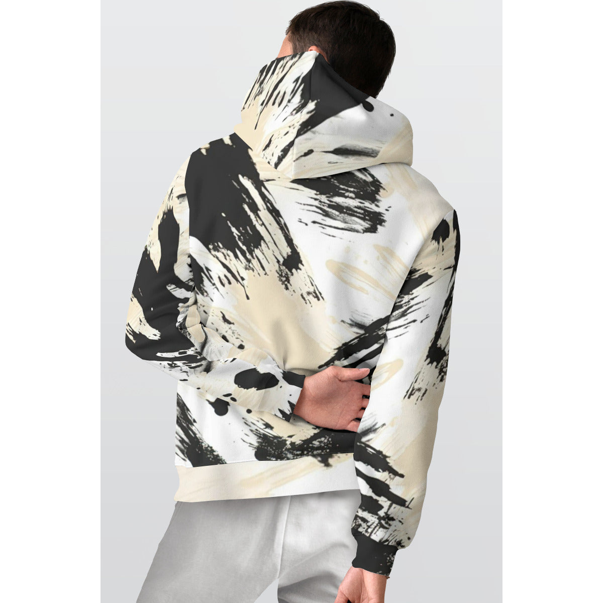 All-Over Print Men's Thicken Pullover Hoodie MH0015