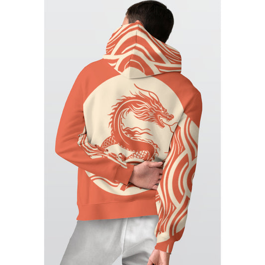 All-Over Print Men's Thicken Pullover Hoodie MH0011