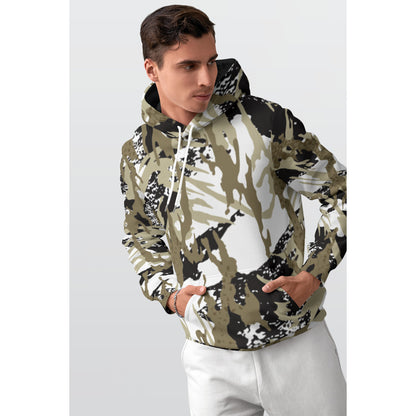 All-Over Print Men's Thicken Pullover Hoodie MH0019