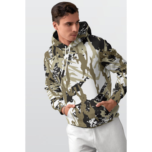 All-Over Print Men's Thicken Pullover Hoodie MH0019