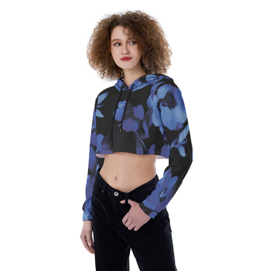 All-Over Print Women's Crop Top Hoodie WHS0002