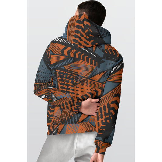 All-Over Print Men's Thicken Pullover Hoodie MH0012