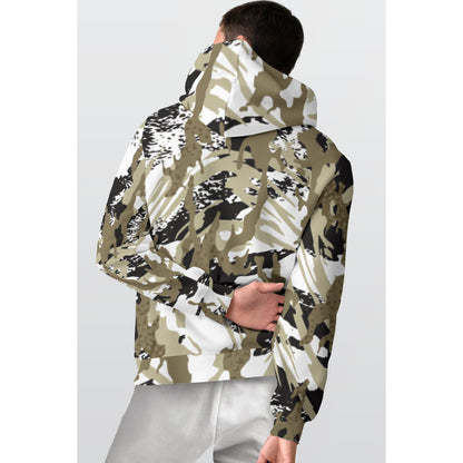 All-Over Print Men's Thicken Pullover Hoodie MH0019