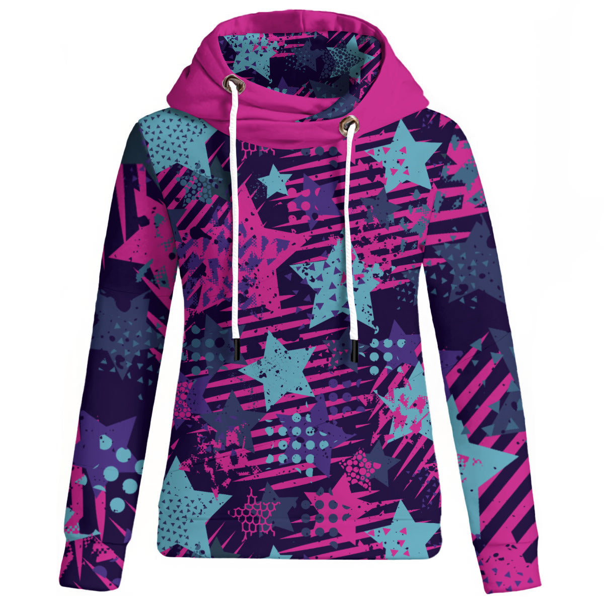 Women's Lightweight Hoodie Patchwork style WHP0040