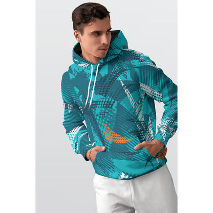 All-Over Print Men's Thicken Pullover Hoodie MH0006
