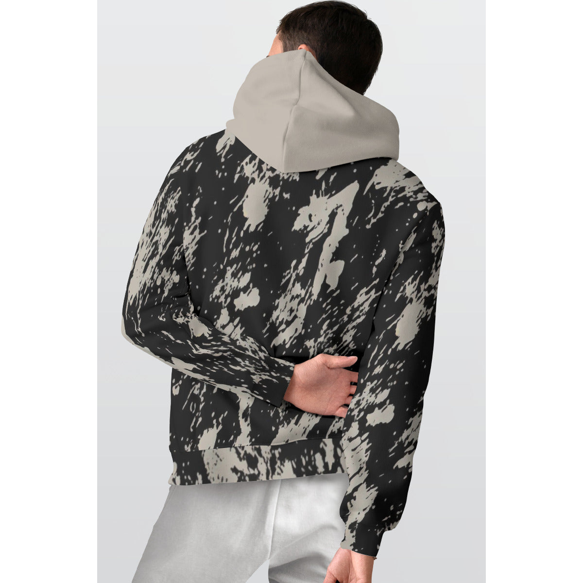 All-Over Print Men's Thicken Pullover Hoodie MH0013