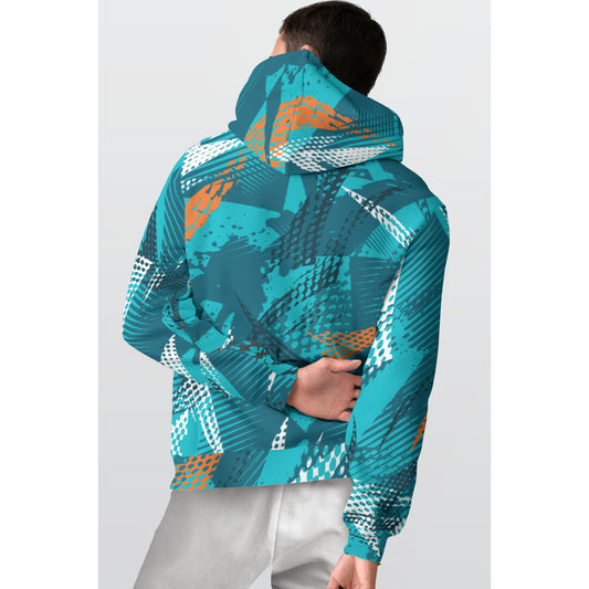 All-Over Print Men's Thicken Pullover Hoodie MH0006