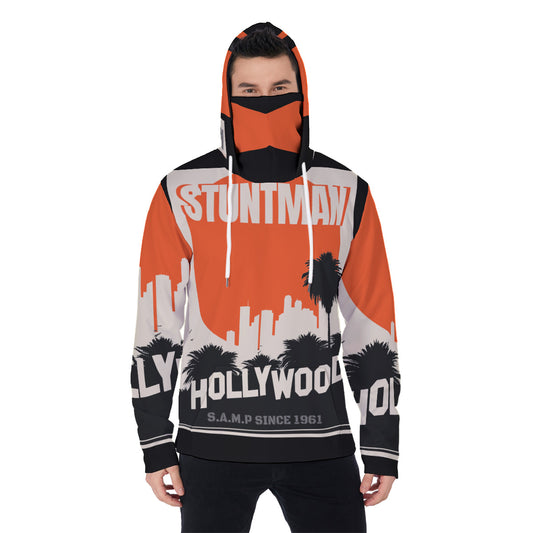 All-Over Print Men's Pullover Hoodie With Mask MHM00006