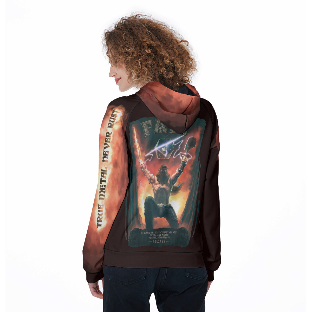 All-Over Print Women's Raglan Pullover Hoodie