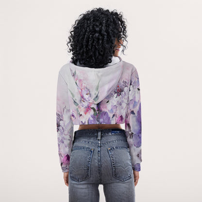 All-Over Print Women's Crop Top Hoodie WHS0009