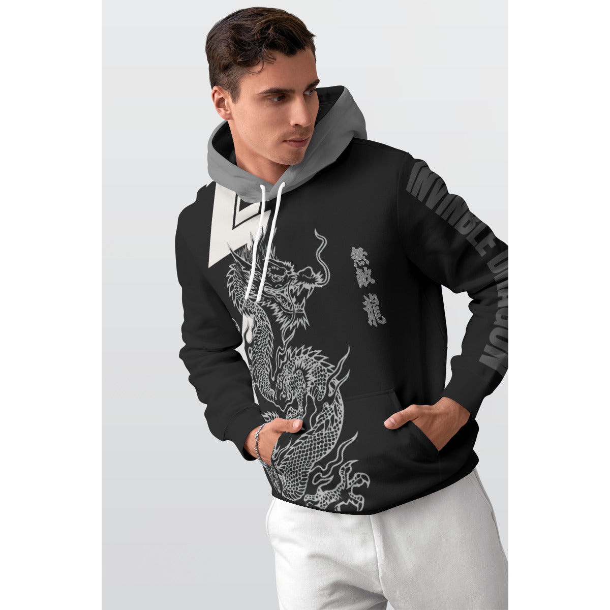 All-Over Print Men's Thicken Pullover Hoodie MH0001