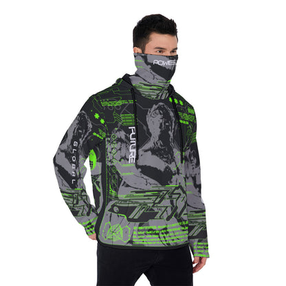 All-Over Print Men's Pullover Hoodie With Mask MHM00003