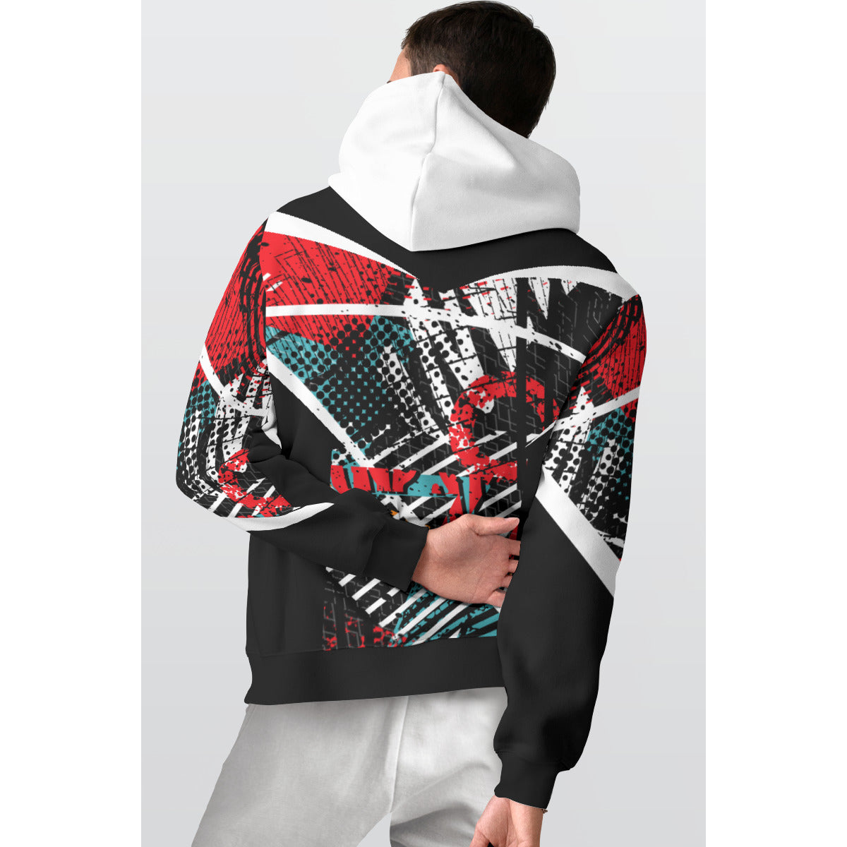 All-Over Print Men's Thicken Pullover Hoodie MH0008