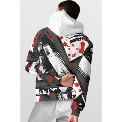 All-Over Print Men's Thicken Pullover Hoodie MH0003