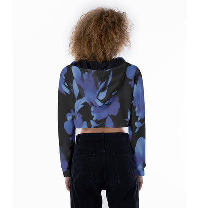 All-Over Print Women's Crop Top Hoodie WHS0002