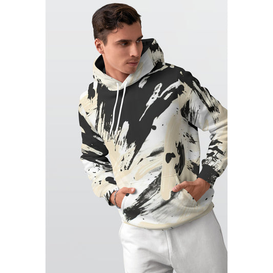 All-Over Print Men's Thicken Pullover Hoodie MH0015