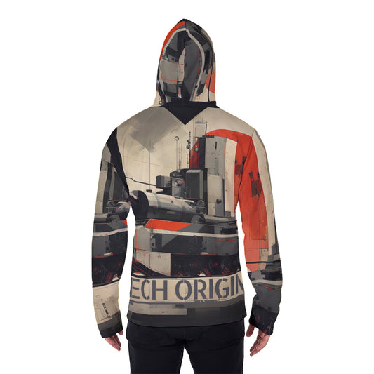 All-Over Print Men's Pullover Hoodie With Mask MHM00001
