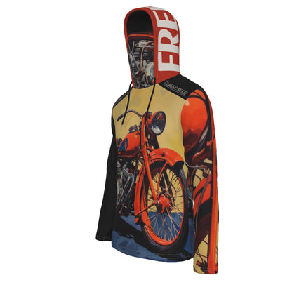 All-Over Print Men's Pullover Hoodie With Mask MHM00004