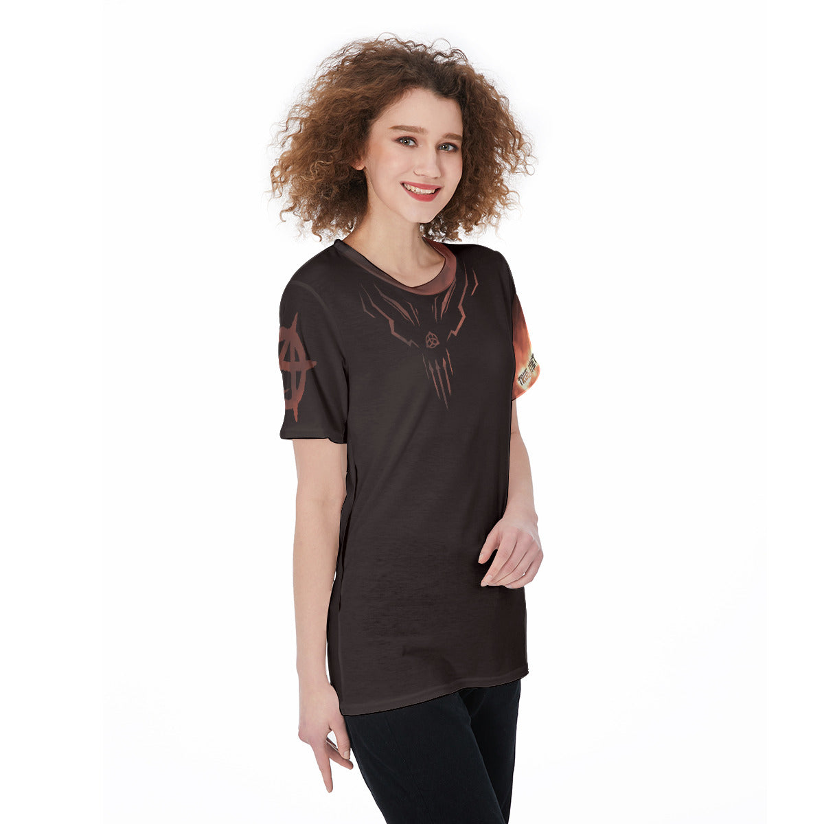 All-Over Print Women's O-Neck T-Shirt|180 GSM Jersey