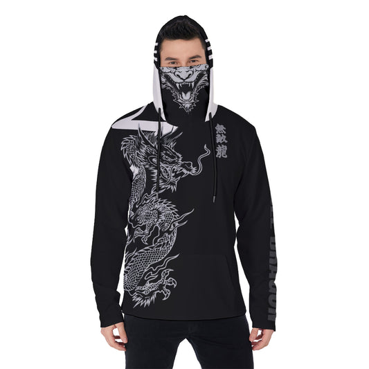 All-Over Print Men's Heavy Fleece Hoodie With Mask MHM00007
