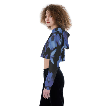 All-Over Print Women's Crop Top Hoodie WHS0002