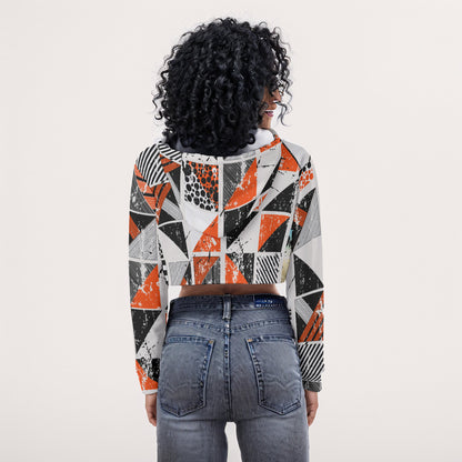 All-Over Print Women's Crop Top Hoodie WHS0004