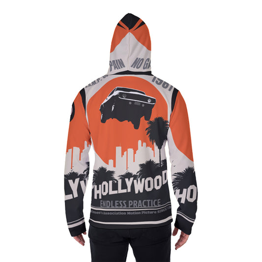 All-Over Print Men's Pullover Hoodie With Mask MHM00006