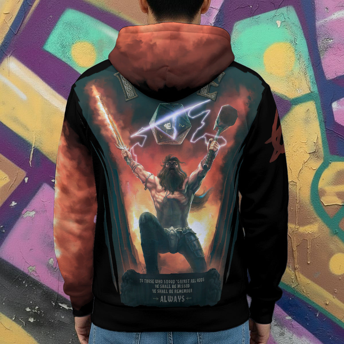 All-Over Print Men's Heavy Fleece Zip Up Hoodie