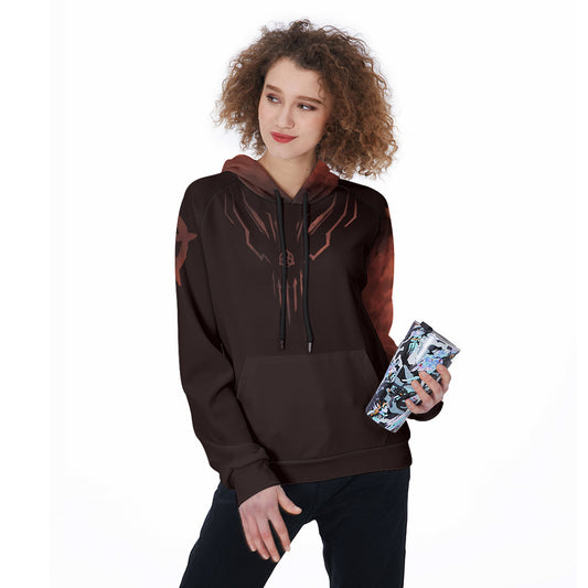 All-Over Print Women's Raglan Pullover Hoodie