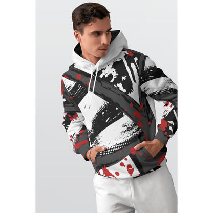 All-Over Print Men's Thicken Pullover Hoodie MH0003
