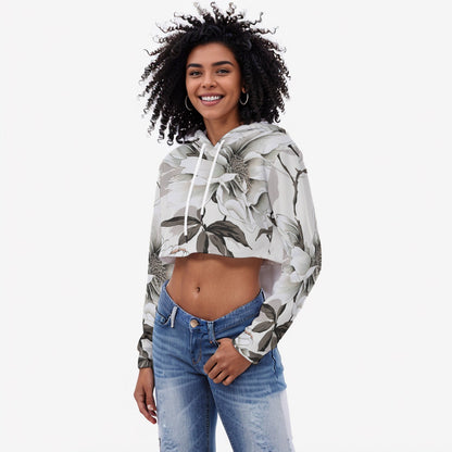 All-Over Print Women's Crop Top Hoodie WHS0003