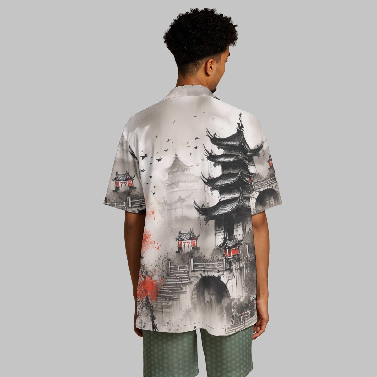 All-Over Print Men's Hawaiian Shirt With Button Closure - MSII00002