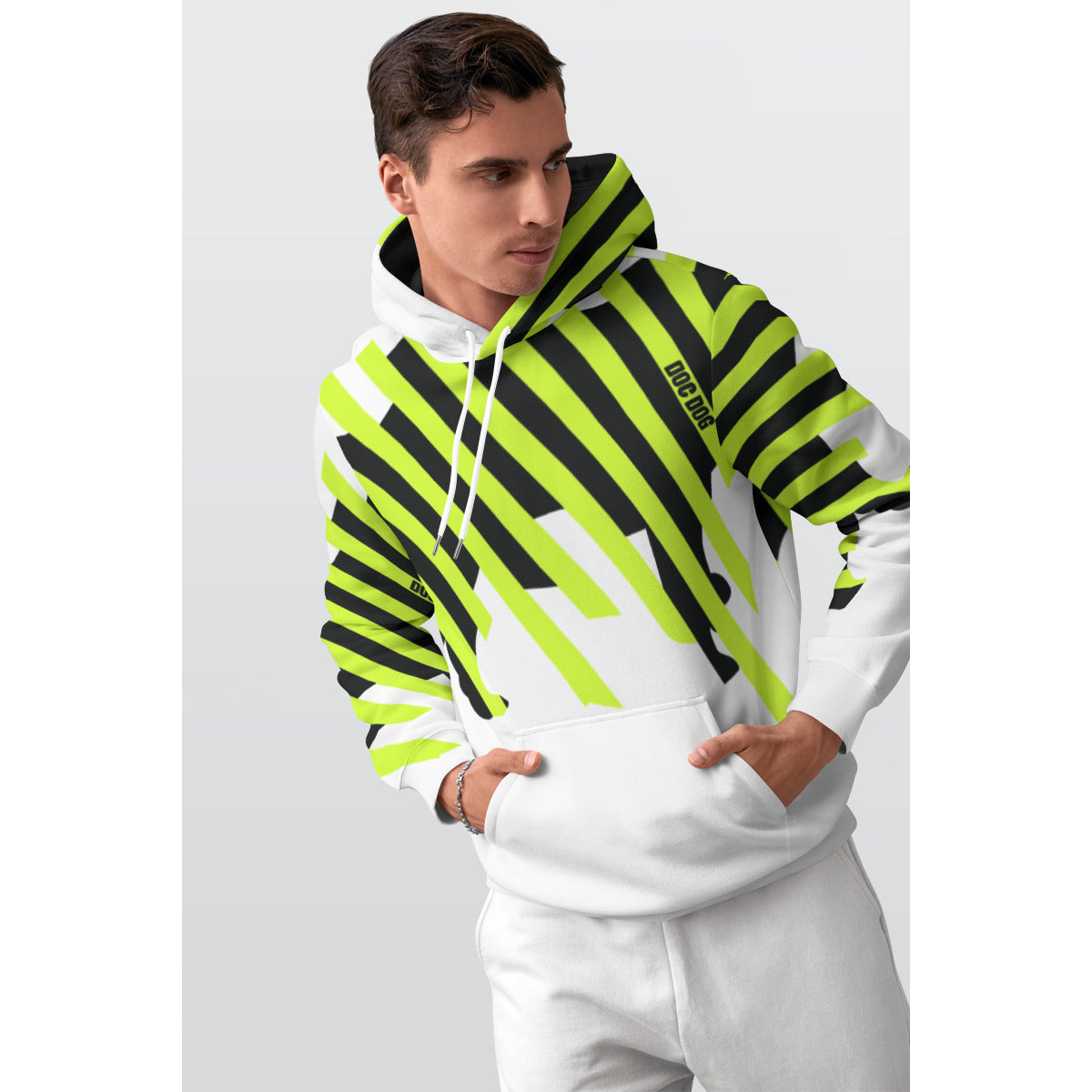 All-Over Print Men's Thicken Pullover Hoodie MH0002