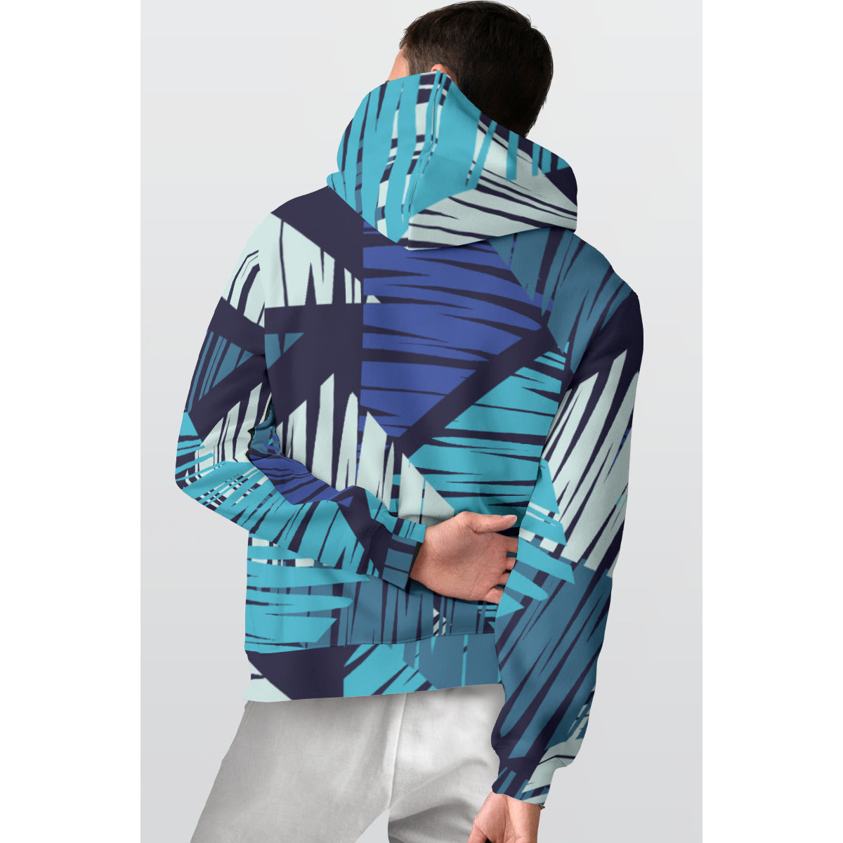 All-Over Print Men's Thicken Pullover Hoodie MH0009